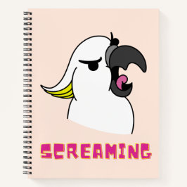 Lustigt Cockatoo-spel med Rosa text