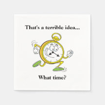 Lustigt Cocktail Napkin, då?