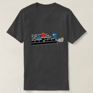Lustigt Computer Tangentbord-spel Geeky Tech Shi T Shirt