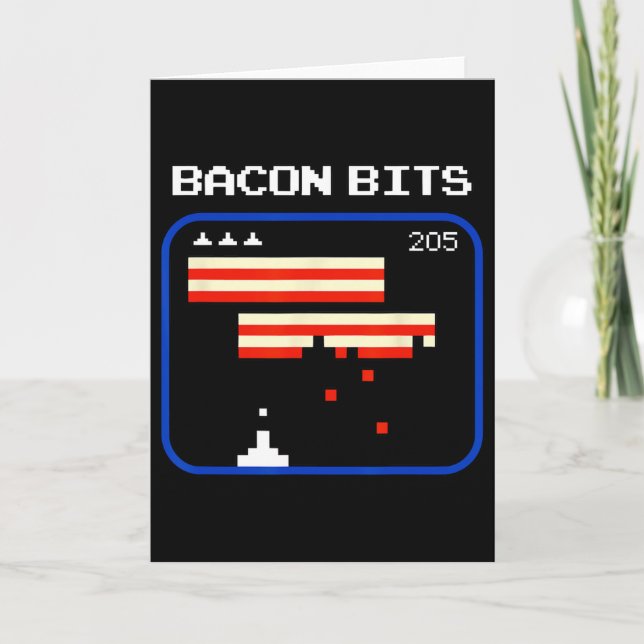 Lustigt Con 8-bitars videospelaren Retro Nerd Geek Kort (Framsida)