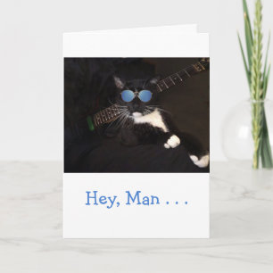 Lustigt Coola Cat Get well Kort