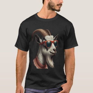Lustigt coola Goat med solglasögon, Älskare T Shirt