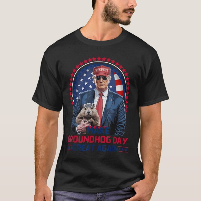 Lustigt Coola Groundhog Gör till Groundhog Day Gre T Shirt (Framsida)