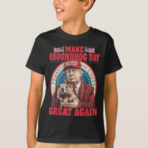Lustigt Coola Groundhog Gör till Groundhog Day Gre T Shirt
