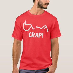 Lustigt coola i rullstol, lustig t shirt