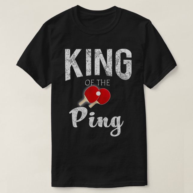 Lustigt Coola Kung i Ping Pong Älskare Gift T Shirt (Design framsida)