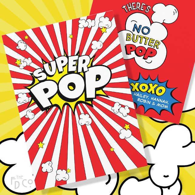 Lustigt Corny TOPPEN POP! Ingen knöl! Popcorn Pun Julkort (Skapare uppladdad)