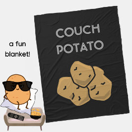 Lustigt "Couch Potato" - Binge - Se introduvert My Fleecefilt