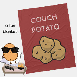 Lustigt "Couch Potato" - Binge - Se introduvert My Fleecefilt