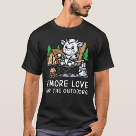 Lustigt Cow Camping S mer Kärlek för utomhusläger T Shirt
