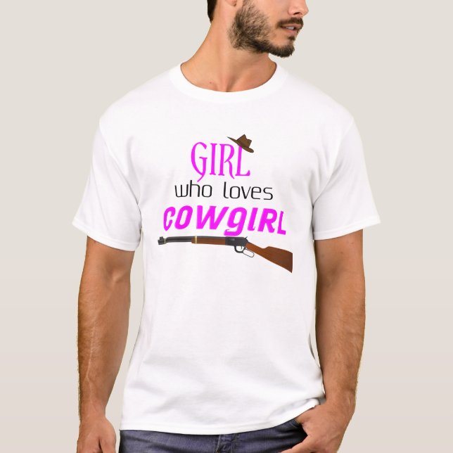 Lustigt cowgirl-citat t shirt (Framsida)