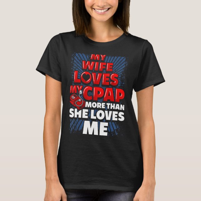 Lustigt CPAP Sayed. Married Man CPAP T Shirt (Framsida)