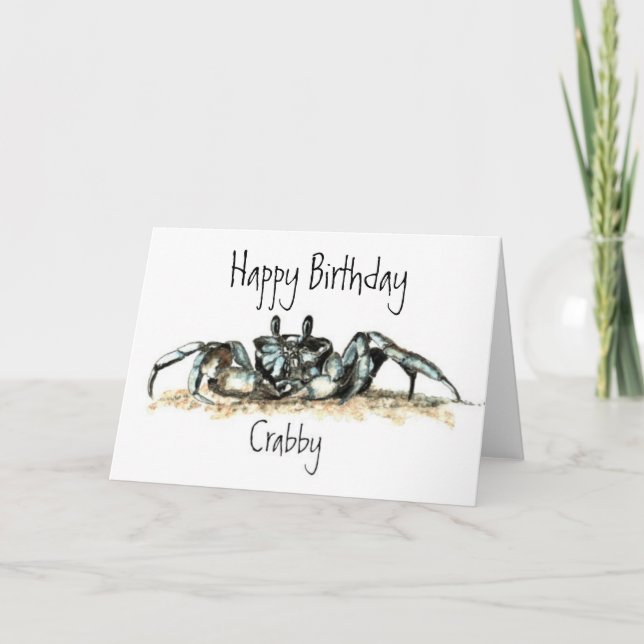 Lustigt, Crabby, Crab Kort (Framsida)