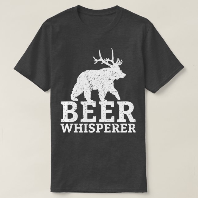 Lustigt Craft Beer Drinking Gifts for Bear Hjort B T Shirt (Design framsida)