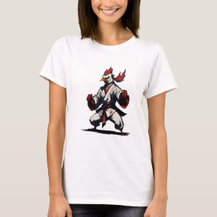 Lustigt Crazy Chicken Dam Shirt Women Cute Farm T