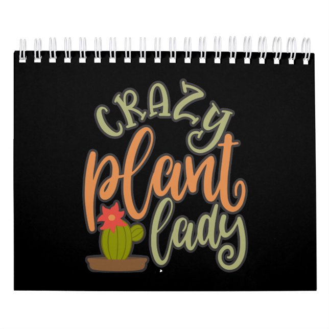 Lustigt Crazy Plant Dam Best Plant Älskare Kalender (Omslag)