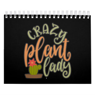 Lustigt Crazy Plant Dam Best Plant Älskare Kalender