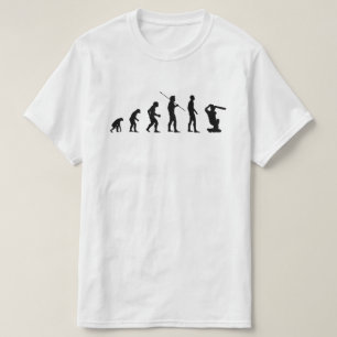 Lustigt Cricket Batter Evolution of Man Sports Bv T Shirt