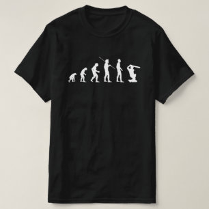 Lustigt Cricket Batter Evolution of Man Sports Wv T Shirt