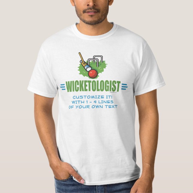 Lustigt Croquet T Shirt (Framsida)