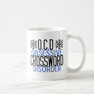 Lustigt Crossword Puzzle Addict Cute Kaffemugg