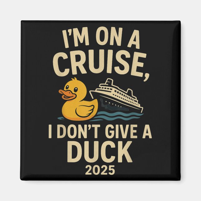 Lustigt Cruise Shirt 2025 - Jag heter inte Ge A An Magnet (Framsidan)