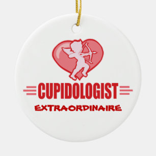 Lustigt Cupid Kärlek Julgransprydnad Keramik