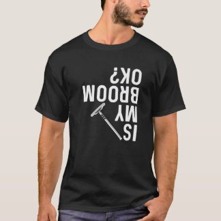 Lustigt Curling Sport, Curling Broom Sweep Joke T Shirt