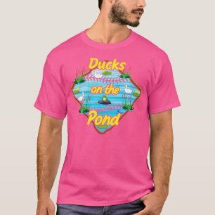 Lustigt Cute Baseball som säger Ankor på dammsugar T Shirt