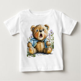Lustigt, Cute 'Bästa' Expression Brown Nalle T Shirt