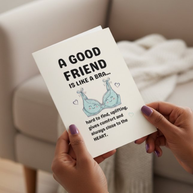 Lustigt Cute Best Friend Birthday Card för kvinnor Helgkort (Skapare uppladdad)