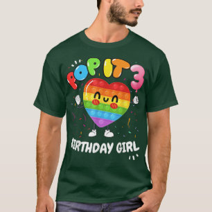 Lustigt Cute Birthday Girl Dag 3 T Shirt