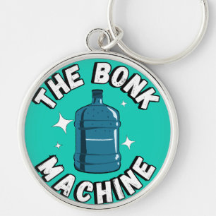 Lustigt Cute Bonk maskin /Free Palestine-design Rund Silverfärgad Nyckelring