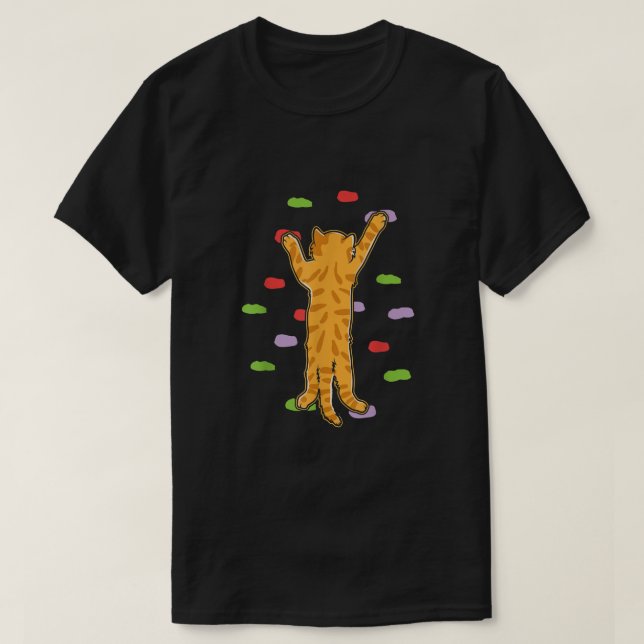 Lustigt Cute Boulding Sten Klickkatt T Shirt (Design framsida)