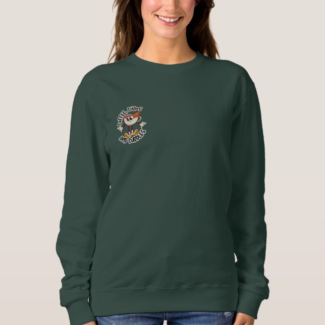 Lustigt Cute Coffee Älskare Sweatshirt för Mammor T Shirt (Framsida)