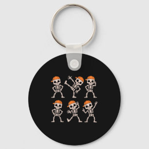 Lustigt Cute Dancing Skeleton Halloween Boys Kids Nyckelring