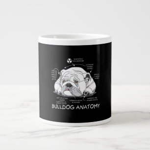 Lustigt Cute English Bulldog Anatomy Hund Biology Jumbo Mugg