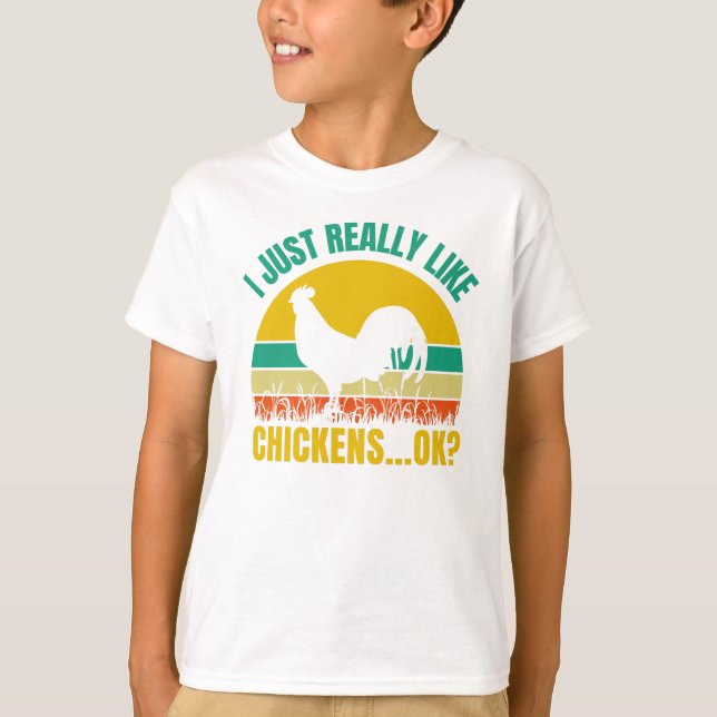 Lustigt cute-gift för Pet Chicken Älskare T Shirt (Framsida)
