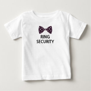 Lustigt Cute Gift Ring Security slips svart T Shirt