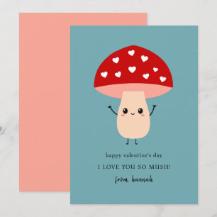 Lustigt Cute I Kärlek du så Mush Lycklig Valentine Julkort
