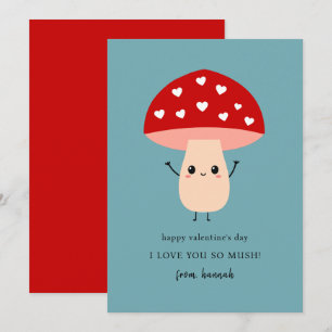 Lustigt Cute I Kärlek du så Mush Lycklig Valentine Julkort