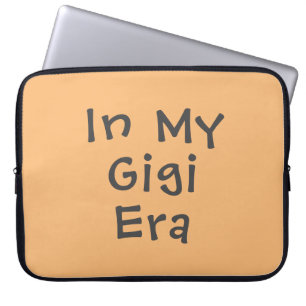Lustigt cute i min gigi Era-persik Laptop Fodral