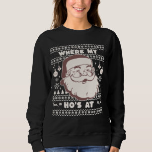 Lustigt Cute Jul Jultomten Ho Ho Ho's Ugly Swea T Shirt