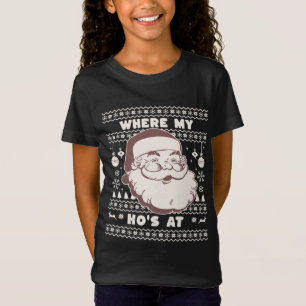 Lustigt Cute Jul Jultomten Ho Hos design Ug T Shirt