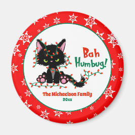 Lustigt Cute Julgrumpy Cat Magnet