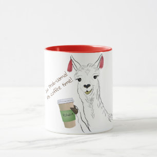 Lustigt Cute-lama, ingen Prob-lama! Mugg