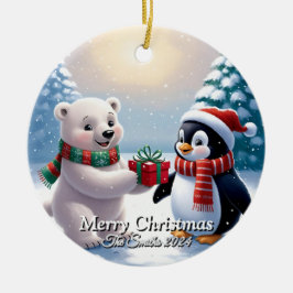 Lustigt, Cute, Modern Family Photo julOrnament Julgransprydnad Keramik