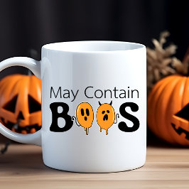 Lustigt Cute Modern kan innehålla BOOS Halloween Kaffemugg
