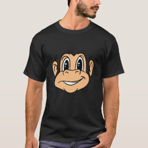 Lustigt Cute Monkey Ape HELA Ansikte-primater T Shirt