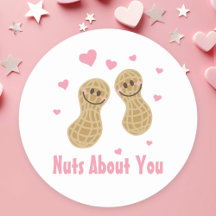 Lustigt Cute Nöt om dig Tecknad med några jordnött